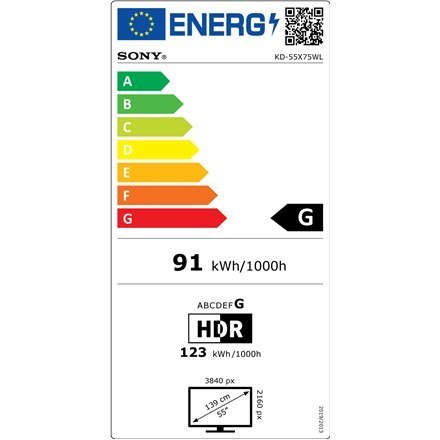 Sony | Smart TV | KD-55X75WL | 55" | 139 cm | 4K UHD (2160p) | Google TV Sony | Smart TV | KD-55X75WL | 55" | 139 cm | 4K UHD (2160p) | Google TV