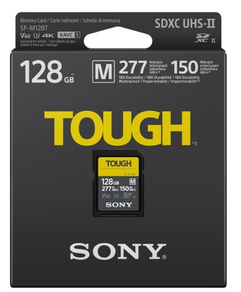 Sony | Tough Memory Card | UHS-II | 128 GB | SDXC | Pamięć flash klasy 10 Sony | Tough Memory Card | UHS-II | 128 GB | SDXC | Pamięć flash klasy 10