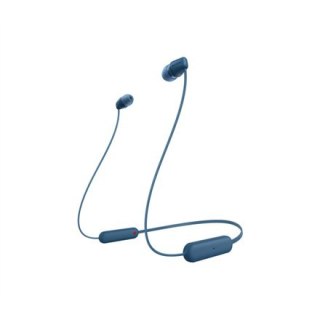 Sony WI-C100 Wireless In-Ear Headphones, Blue Sony | WI-C100 | Wireless In-Ear Headphones | Wireless | In-ear | Microphone | Noi