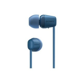 Sony WI-C100 Wireless In-Ear Headphones, Blue Sony | WI-C100 | Wireless In-Ear Headphones | Wireless | In-ear | Microphone | Noi