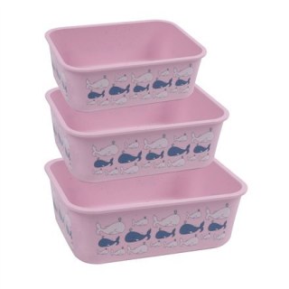 Stoneline | Awave Set of storage box | 21940 | Storage box | Capacity L | 3 pc(s) | Dishwasher proof | Rose