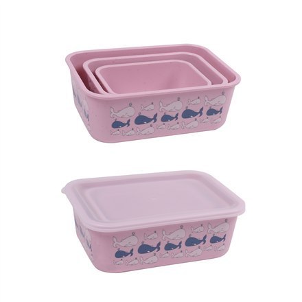 Stoneline | Awave Set of storage box | 21940 | Storage box | Capacity L | 3 pc(s) | Dishwasher proof | Rose Stoneline | Awave Set of storage box | 21940 | Storage box | Capacity L | 3 pc(s) | Dishwasher proof | Rose