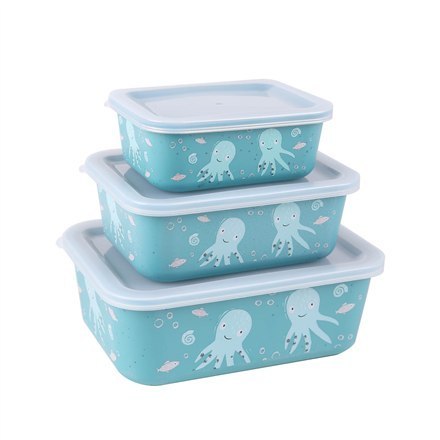 Stoneline | Awave Set of storage box | 21941 | Storage box | Capacity L | 3 pc(s) | Dishwasher proof | Turquoise Stoneline | Awave Set of storage box | 21941 | Storage box | Capacity L | 3 pc(s) | Dishwasher proof | Turquoise