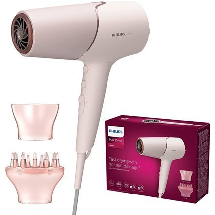 Suszarka do włosów Philips | BHD530/20 | 2300 W | Liczba ustawień temperatury 3 | Funkcja jonizacji | Dysza dyfuzora | Różowa Suszarka do włosów Philips | BHD530/20 | 2300 W | Liczba ustawień temperatury 3 | Funkcja jonizacji | Dysza dyfuzora | Różowa