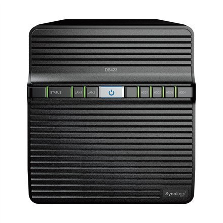 Synology | Magazyn sieciowy Tower NAS DS423 do 4 dysków/SSD | Realtek RTD1619B | Częstotliwość procesora 1,7 GHz | 2 GB DDR4 Synology | Magazyn sieciowy Tower NAS DS423 do 4 dysków/SSD | Realtek RTD1619B | Częstotliwość procesora 1,7 GHz | 2 GB DDR4