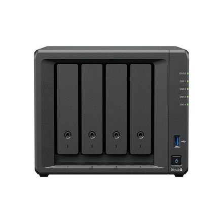 Synology | Tower NAS | DS423+ | Intel Celeron | J4125 | Processor frequency 2.7 GHz | 2 GB | DDR4 Synology | Tower NAS | DS423+ | Intel Celeron | J4125 | Processor frequency 2.7 GHz | 2 GB | DDR4