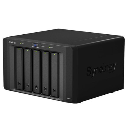 Synology | Tower NAS Expansion Unit | DX517 | up to 5 HDD/SSD Hot-Swap (drives not included) | Processor frequency GHz | GB | I Synology | Tower NAS Expansion Unit | DX517 | up to 5 HDD/SSD Hot-Swap (drives not included) | Processor frequency GHz | GB | I