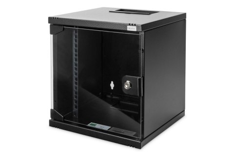 Szafa montażowa na ścianie Digitus DN-10-06U-B, Kolor Czarny, Klasa ochrony IP20, Drzwi z szybą, pojedyncze otwieranie, Głębokoś Szafa montażowa na ścianie Digitus DN-10-06U-B, Kolor Czarny, Klasa ochrony IP20, Drzwi z szybą, pojedyncze otwieranie, Głębokoś
