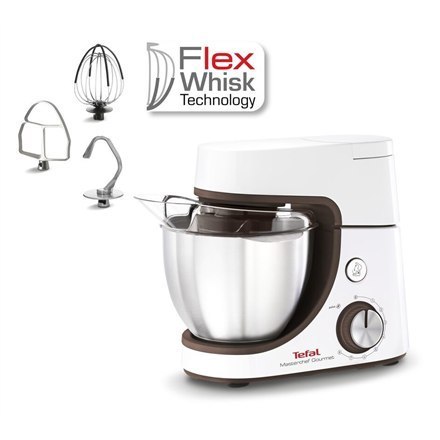 TEFAL | Masterchef Gourmet Food Processor | QB51K138 | 1100 W | Liczba prędkości 8 | Pojemność misy 4,6 L | Biały TEFAL | Masterchef Gourmet Food Processor | QB51K138 | 1100 W | Liczba prędkości 8 | Pojemność misy 4,6 L | Biały