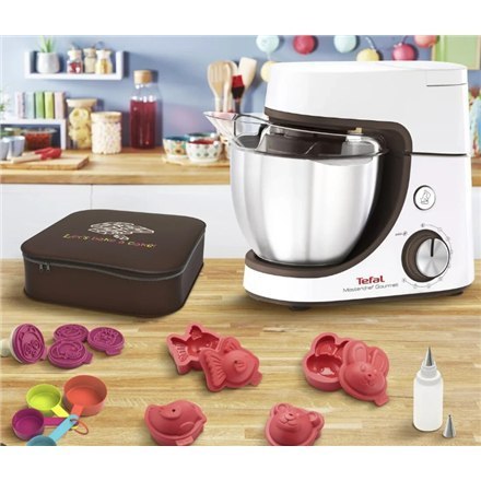 TEFAL | Masterchef Gourmet Food Processor | QB51K138 | 1100 W | Liczba prędkości 8 | Pojemność misy 4,6 L | Biały TEFAL | Masterchef Gourmet Food Processor | QB51K138 | 1100 W | Liczba prędkości 8 | Pojemność misy 4,6 L | Biały