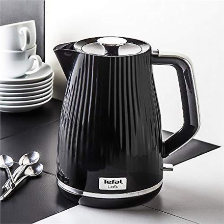 Tefal | Czajnik elektryczny KO250830 | 2400 W | 1.7 L | Plastikowy | Podstawa obrotowa 360° | Czarny Tefal | Czajnik elektryczny KO250830 | 2400 W | 1.7 L | Plastikowy | Podstawa obrotowa 360° | Czarny