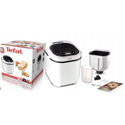 TEFAL | Wypiekacz do chleba | PF210138 | Moc 720 W | Liczba programów 12 | Wyświetlacz LCD | Biały TEFAL | Wypiekacz do chleba | PF210138 | Moc 720 W | Liczba programów 12 | Wyświetlacz LCD | Biały