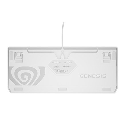 THOR 230 | Mechaniczna klawiatura do gier | Bezprzewodowa | USA | Biała | 2,4 GHz, Bluetooth, USB | Outemu Red