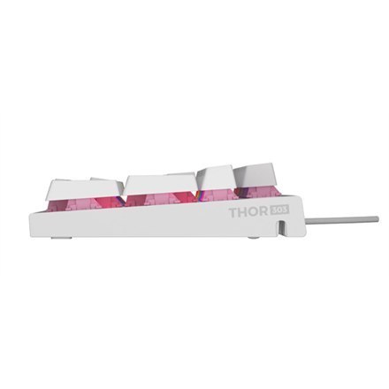THOR 303 | Mechanical Gaming Keyboard | Wired | US | White | USB Type-A | Outemu Peach Silent THOR 303 | Mechanical Gaming Keyboard | Wired | US | White | USB Type-A | Outemu Peach Silent