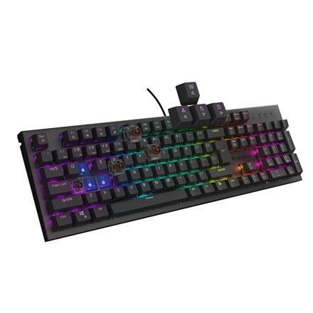 THOR 303 | Mechaniczna klawiatura do gier | Przewodowa | USA | Czarna | USB Type-A | Outemu Brown THOR 303 | Mechaniczna klawiatura do gier | Przewodowa | USA | Czarna | USB Type-A | Outemu Brown
