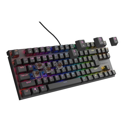 THOR 303 | Mechaniczna klawiatura do gier | Przewodowa | USA | Czarna | USB Type-A | Outemu Brown THOR 303 | Mechaniczna klawiatura do gier | Przewodowa | USA | Czarna | USB Type-A | Outemu Brown