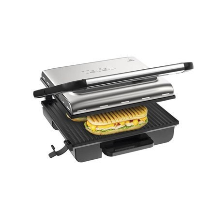 Tefal GC242D38 Inicio Electric Grill, Stainless Steel/Black Tefal GC242D38 Inicio Electric Grill, Stainless Steel/Black