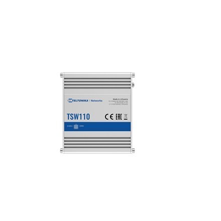 Teltonika | Switch | TSW110 | Unmanaged | 1 Gbps (RJ-45) ports quantity 5 | 10 Gbps (RJ-45) ports quantity 0 | SFP ports quantit Teltonika | Switch | TSW110 | Unmanaged | 1 Gbps (RJ-45) ports quantity 5 | 10 Gbps (RJ-45) ports quantity 0 | SFP ports quantit