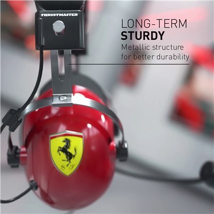 Thrustmaster | Gaming Headset | DTS T Racing Scuderia Ferrari Edition | Przewodowy | Nauszny | Czerwono-czarny Thrustmaster | Gaming Headset | DTS T Racing Scuderia Ferrari Edition | Przewodowy | Nauszny | Czerwono-czarny