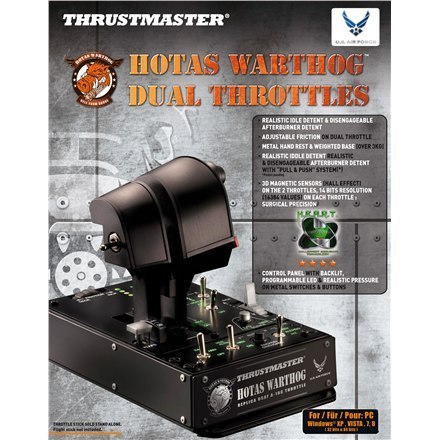 Thrustmaster | Hotas Warthog Dual Throttles | Black Thrustmaster | Hotas Warthog Dual Throttles | Black