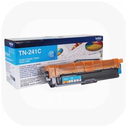 Toner do drukarki Brother TN-241C Cyan - Kartidż tonerowy o wydajności 1400 stron, Kompatybilny z HL-3140CW, HL-3150CDW, HL-3170 Toner do drukarki Brother TN-241C Cyan - Kartidż tonerowy o wydajności 1400 stron, Kompatybilny z HL-3140CW, HL-3150CDW, HL-3170