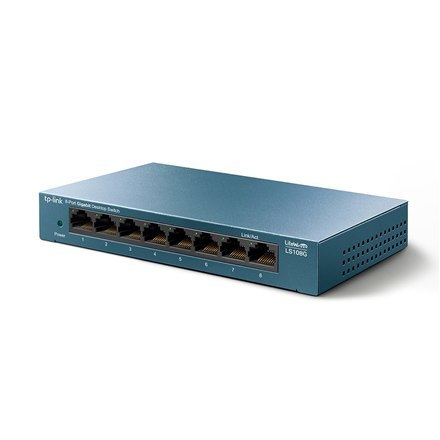 TP-LINK | 8-portowy przełącznik sieciowy 10/100/1000Mb/s do komputerów stacjonarnych | LS108G | Niezarządzany | Do komputerów st TP-LINK | 8-portowy przełącznik sieciowy 10/100/1000Mb/s do komputerów stacjonarnych | LS108G | Niezarządzany | Do komputerów st
