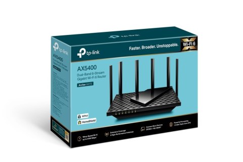 TP-LINK | Archer AX73 | 802.11ax | 4804+574 Mbit/s | 10/100/1000 Mbit/s | Ethernet LAN (RJ-45) porty 4 | Mesh Support No | MU-Mi TP-LINK | Archer AX73 | 802.11ax | 4804+574 Mbit/s | 10/100/1000 Mbit/s | Ethernet LAN (RJ-45) porty 4 | Mesh Support No | MU-Mi