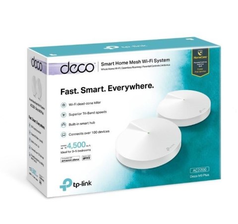 TP-LINK | Home Mesh Wi-Fi System | Deco M9 Plus (2-Pack) | 802.11ac | 400+867+867 Mbit/s | 10/100/1000 Mbit/s | Ethernet LAN (RJ TP-LINK | Home Mesh Wi-Fi System | Deco M9 Plus (2-Pack) | 802.11ac | 400+867+867 Mbit/s | 10/100/1000 Mbit/s | Ethernet LAN (RJ