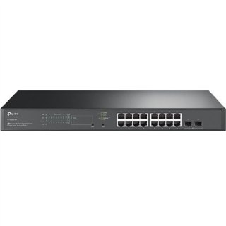 TP-LINK | JetStream 18-Port Gigabit Smart Switch with 16-Port PoE+ | TL-SG2218P | Managed L2 | Rackmountable | 1 Gbps (RJ-45) po