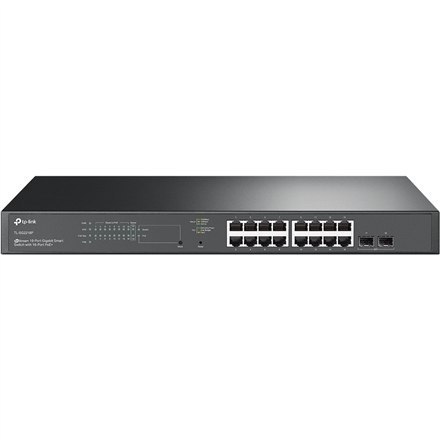 TP-LINK | JetStream 18-Port Gigabit Smart Switch with 16-Port PoE+ | TL-SG2218P | Managed L2 | Rackmountable | 1 Gbps (RJ-45) po TP-LINK | JetStream 18-Port Gigabit Smart Switch with 16-Port PoE+ | TL-SG2218P | Managed L2 | Rackmountable | 1 Gbps (RJ-45) po