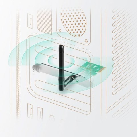 TP-LINK | Network adapter | IEEE 802.11b | IEEE 802.11g | IEEE 802.11n | PCI Express x1 TP-LINK | Network adapter | IEEE 802.11b | IEEE 802.11g | IEEE 802.11n | PCI Express x1