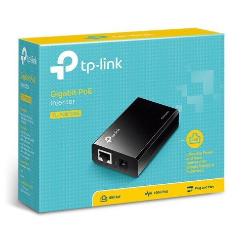 TP-LINK | PoE Injector 15.4W | TL-PoE150S | Ethernet LAN (RJ-45) ports 2x10/100/1000 TP-LINK | PoE Injector 15.4W | TL-PoE150S | Ethernet LAN (RJ-45) ports 2x10/100/1000