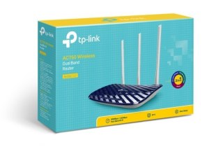 TP-LINK | Router | Archer C20 | 802.11ac | 300+433 Mbit/s | 10/100 Mbit/s | Ethernet LAN (RJ-45) ports 4 | Mesh Support No | MU-