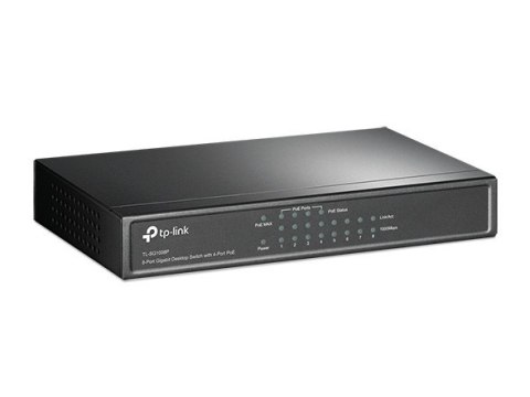 TP-LINK | Switch | TL-SG1008P | Niezarządzalny | Desktop | Porty 1 Gb/s (RJ-45) w liczbie 8 | Porty PoE w liczbie 4 | Typ zasila TP-LINK | Switch | TL-SG1008P | Niezarządzalny | Desktop | Porty 1 Gb/s (RJ-45) w liczbie 8 | Porty PoE w liczbie 4 | Typ zasila