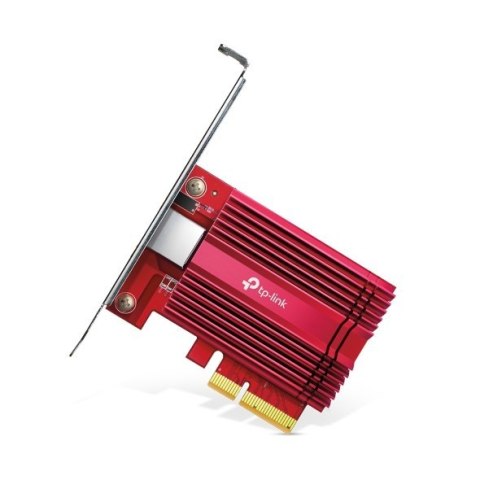 TP-LINK | TX401 | 10/100/1000 Mbit/s | 1× PCI Express 3.0 x4, 1× RJ45 Gigabit/Megabit Port TP-LINK | TX401 | 10/100/1000 Mbit/s | 1× PCI Express 3.0 x4, 1× RJ45 Gigabit/Megabit Port