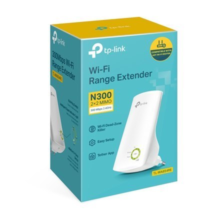 TP-LINK | TL-WA854RE | Extender | 802.11n | 2.4 GHz | Mbit/s | 300 Mbit/s | Porty Ethernet LAN (RJ-45) | MU-MiMO Nie | Brak PoE TP-LINK | TL-WA854RE | Extender | 802.11n | 2.4 GHz | Mbit/s | 300 Mbit/s | Porty Ethernet LAN (RJ-45) | MU-MiMO Nie | Brak PoE