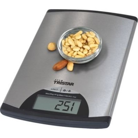 Tristar | Kitchen scale | KW-2435 | Maximum weight (capacity) 5 kg | Metallic Tristar | Kitchen scale | KW-2435 | Maximum weight (capacity) 5 kg | Metallic