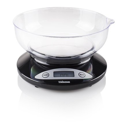 Tristar | Waga kuchenna | KW-2430 | Maksymalna waga (udźwig) 2 kg | Podziałka 1 g | Typ wyświetlacza LCD | Czarny Tristar | Waga kuchenna | KW-2430 | Maksymalna waga (udźwig) 2 kg | Podziałka 1 g | Typ wyświetlacza LCD | Czarny
