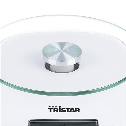 Tristar KW-2445 Kitchen scale, White Tristar | Kitchen scales | KW-2445 | Maximum weight (capacity) 5 kg | Graduation 1 g | Disp