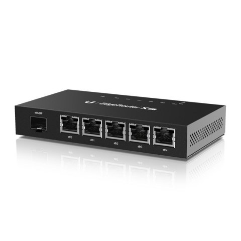 Ubiquiti | EdgeRouter | ER-X-SFP | No Wi-Fi | 10/100/1000 Mbit/s | Ethernet LAN (RJ-45) ports 5 | Mesh Support No | MU-MiMO No | Ubiquiti | EdgeRouter | ER-X-SFP | No Wi-Fi | 10/100/1000 Mbit/s | Ethernet LAN (RJ-45) ports 5 | Mesh Support No | MU-MiMO No |