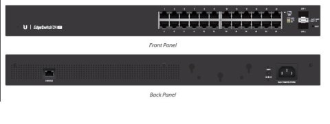 Ubiquiti | EsgeSwitch | ES-24-Lite | Web managed | Rackmountable | 1 Gbps (RJ-45) ports quantity 24 | SFP ports quantity 2 Ubiquiti | EsgeSwitch | ES-24-Lite | Web managed | Rackmountable | 1 Gbps (RJ-45) ports quantity 24 | SFP ports quantity 2