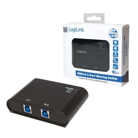 Udostępnianie urządzeń peryferyjnych i koncentratory | Przełącznik udostępniania urządzeń peryferyjnych USB | Ilość portów 2 | C Udostępnianie urządzeń peryferyjnych i koncentratory | Przełącznik udostępniania urządzeń peryferyjnych USB | Ilość portów 2 | C