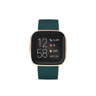 Versa 2 | Smart watch | NFC | OLED | Touchscreen | Activity monitoring 24/7 | Waterproof | Bluetooth | Wi-Fi | Emerald/CopperRos