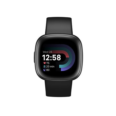 Versa 4 | Smart watch | NFC | GPS (satellite) | AMOLED | Touchscreen | Activity monitoring 24/7 | Waterproof | Bluetooth | Wi-Fi Versa 4 | Smart watch | NFC | GPS (satellite) | AMOLED | Touchscreen | Activity monitoring 24/7 | Waterproof | Bluetooth | Wi-Fi