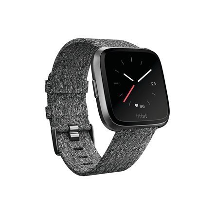 Versa | Smart watch | NFC | Color LCD | Touchscreen | Activity monitoring 24/7 | Waterproof | Bluetooth | Charcoal Woven Versa | Smart watch | NFC | Color LCD | Touchscreen | Activity monitoring 24/7 | Waterproof | Bluetooth | Charcoal Woven