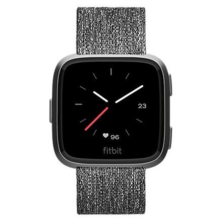 Versa | Smart watch | NFC | Color LCD | Touchscreen | Activity monitoring 24/7 | Waterproof | Bluetooth | Charcoal Woven Versa | Smart watch | NFC | Color LCD | Touchscreen | Activity monitoring 24/7 | Waterproof | Bluetooth | Charcoal Woven