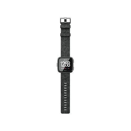 Versa | Smart watch | NFC | Color LCD | Touchscreen | Activity monitoring 24/7 | Waterproof | Bluetooth | Charcoal Woven Versa | Smart watch | NFC | Color LCD | Touchscreen | Activity monitoring 24/7 | Waterproof | Bluetooth | Charcoal Woven