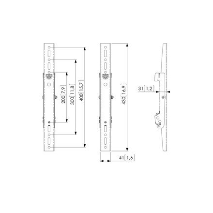 Vogels PFS 3204 interface display strip 160 kg | Vogels | PFS 3204 Display interface strips | Maximum weight (capacity) 160 kg | Vogels PFS 3204 interface display strip 160 kg | Vogels | PFS 3204 Display interface strips | Maximum weight (capacity) 160 kg |