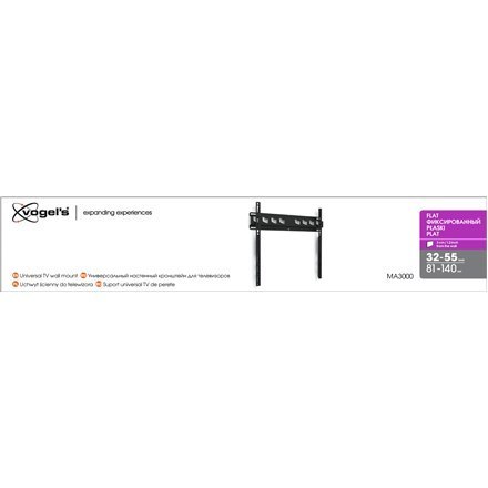 Vogels | Uchwyt ścienny | MA3000-A | Nieruchomy | 32-55 " | Maksymalne obciążenie 60 kg | Czarny Vogels | Uchwyt ścienny | MA3000-A | Nieruchomy | 32-55 " | Maksymalne obciążenie 60 kg | Czarny
