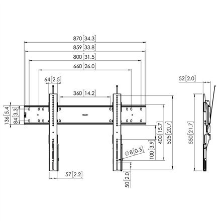 Vogels | Wall mount | PFW 6810 | Hold | 55-80 " | Maximum weight (capacity) 75 kg | Black Vogels | Wall mount | PFW 6810 | Hold | 55-80 " | Maximum weight (capacity) 75 kg | Black